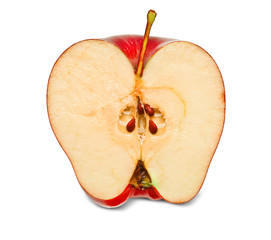 red apple isolated on white background