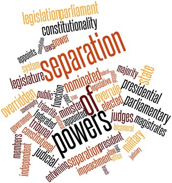Word cloud for Separation of powers