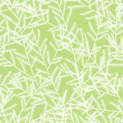 Christmas tree branches. Seamless pattern. Vector illustration