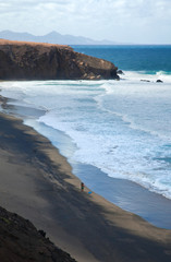 west coast of Fuerteventura at La Pared