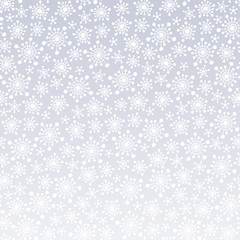 Beautiful background with stylized snowflakes. Vector