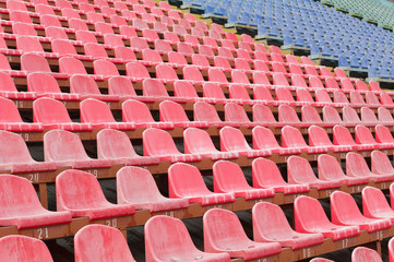 Fototapeta premium seat for spectators in the stadium