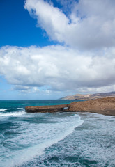 west coast of Fuerteventura at La Pared