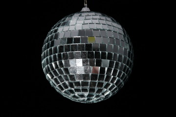 Christmas disco ball night