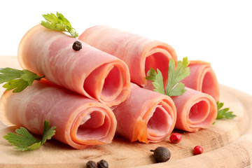 tasty bacon with spices