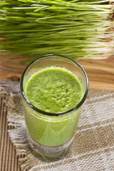 Green Organic Wheat Grass Shot