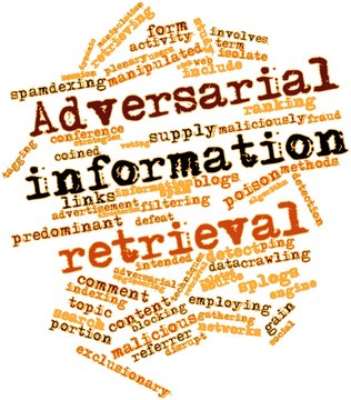 Word cloud for Adversarial information retrieval