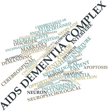Word cloud for AIDS dementia complex