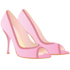 high heel shoe vector
