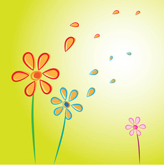 Background flower vector
