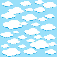 Cloud background vector
