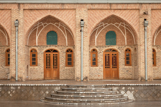 Old Brickwork Architecture of a Persian Caravansary
