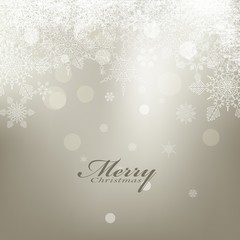 beauty christmas card background with snowflake