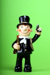 Sylvester Figur eines Schornsteinfegers Freisteller