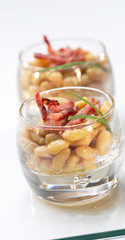 VERRINES DE FLAGEOLETS AU LARD
