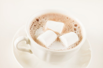 Hot chocolate with marshmallows
