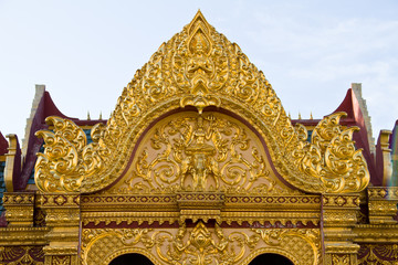 Fototapeta na wymiar Maha Chedi Chaimongkol at Roi et Province Thailand