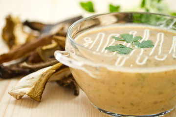 mushroom puree soup