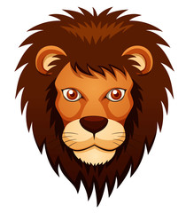 illustration of Lion face