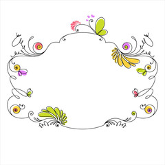 Floral frame - 47482366