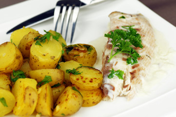 filet de daurade et pommes de terre pompadour 6