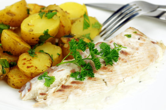 filet de daurade et pommes de terre pompadour 7