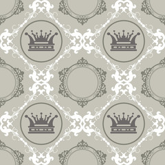 Seamless Vintage. Wallpaper Pattern.