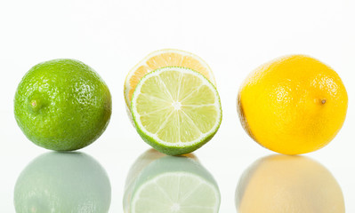 Fresh limes and lemons
