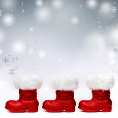 Voucher for christmas with Santa boots