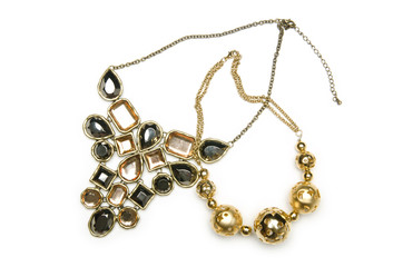 Nice necklase isolated on the white