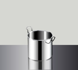 stainless steel pot