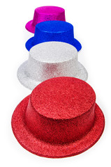 Party hats isolated on the white background