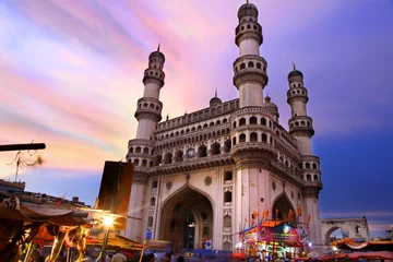 Fototapete Indien 400 Jahre altes historisches Charminar in Hyderabad Indien