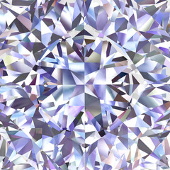 Diamond geometric pattern of colored brilliant triangles