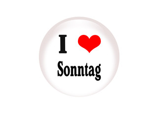 I love Sonntag