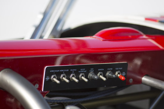 Hot Rod, detail of the control panel