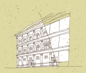 Sketching Historical Architecture in Ital