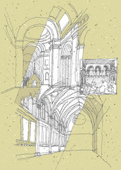 Sketching Historical Architecture in Italy: Assisi