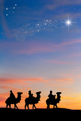 Reyes Magos Estrella de oriente.