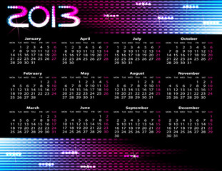2013 year calendar
