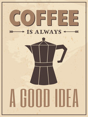 Retro Style Coffee Poster - 47495333