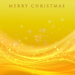 fantastic christmas wave design with snowflakes and stars