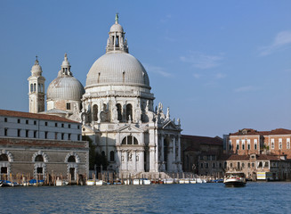 Fototapeta na wymiar Santa Maria della Salute - Grand Canal - Venice - Italy