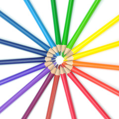 Naklejka premium Colored pencils