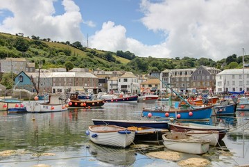 Fototapeta na wymiar port rybacki w Cornwall UK