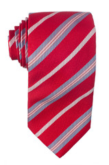 Red pattern tie