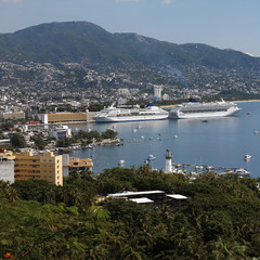 Cruise ships in Acapulco - Mexico