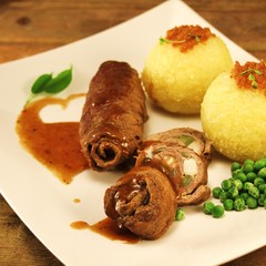 Rinderroulade mit Klössen