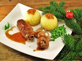 gefüllte Rinderroulade zum Weihnachtsfest