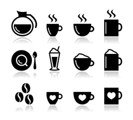 Coffee icon set - vector